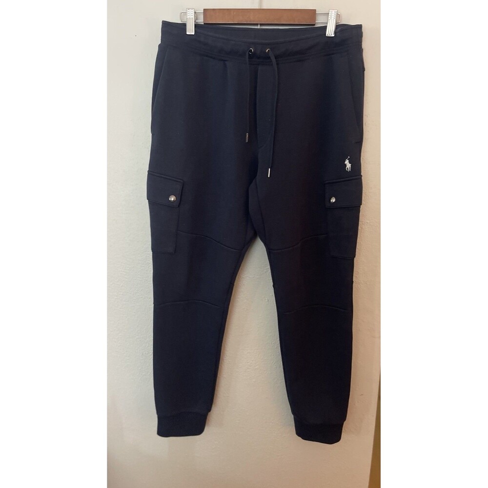 Polo Ralph Lauren Men’s  Double Knit Cargo Jogger pants in black Size Medium